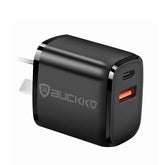 BUCKKO 30W PD USB Wall Charger, Quick Charge 3.0 Fast 30W Dual Ports Wall Charger AU Plug